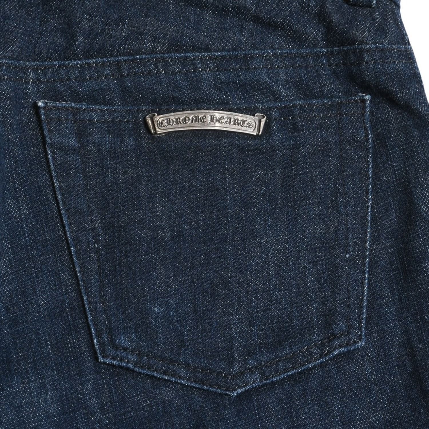 極美品 CHROME HEARTS クロムハーツ 5Pocket Denim Pants クロスボール 