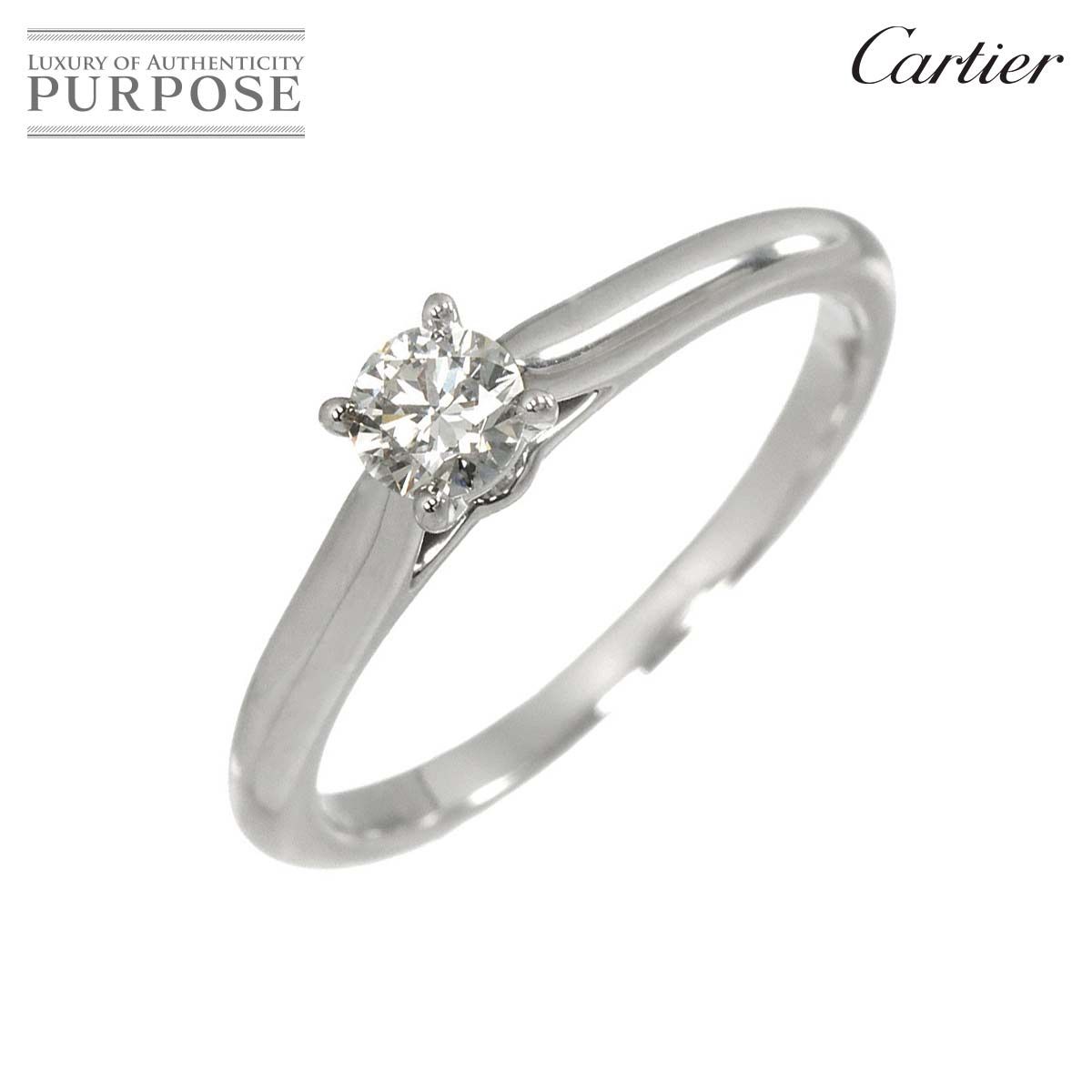 カルティエ Cartier 1895 ソリテール #51 リング ダイヤ 0.23ct D/VVS1