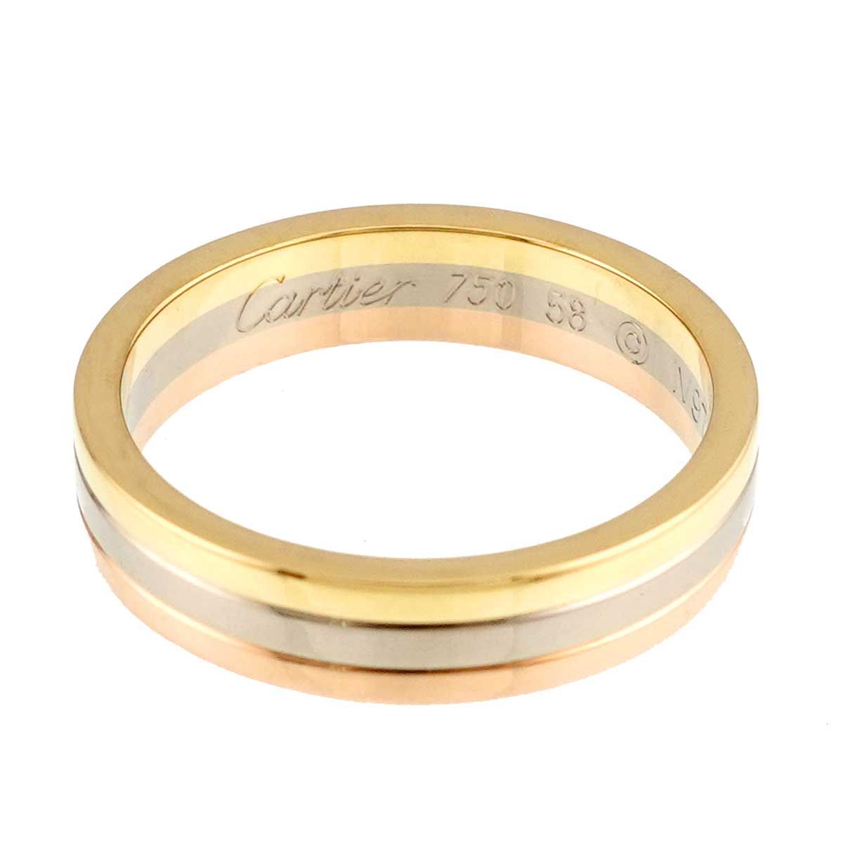 カルティエ Cartier ヴァンドーム #58 リング K18 YG WG PG スリー