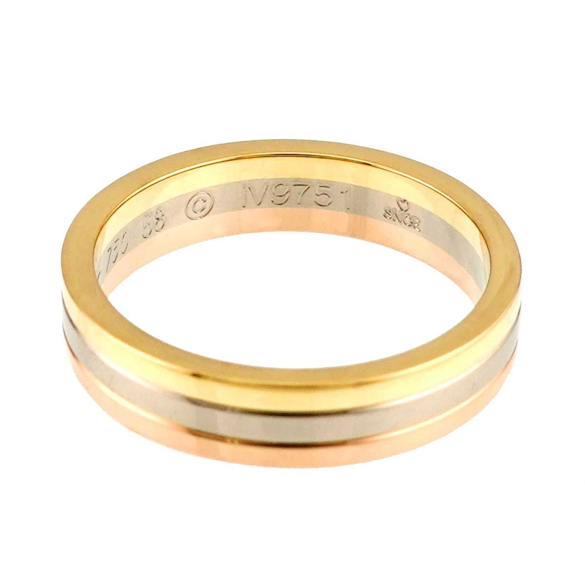カルティエ Cartier ヴァンドーム #58 リング K18 YG WG PG スリー