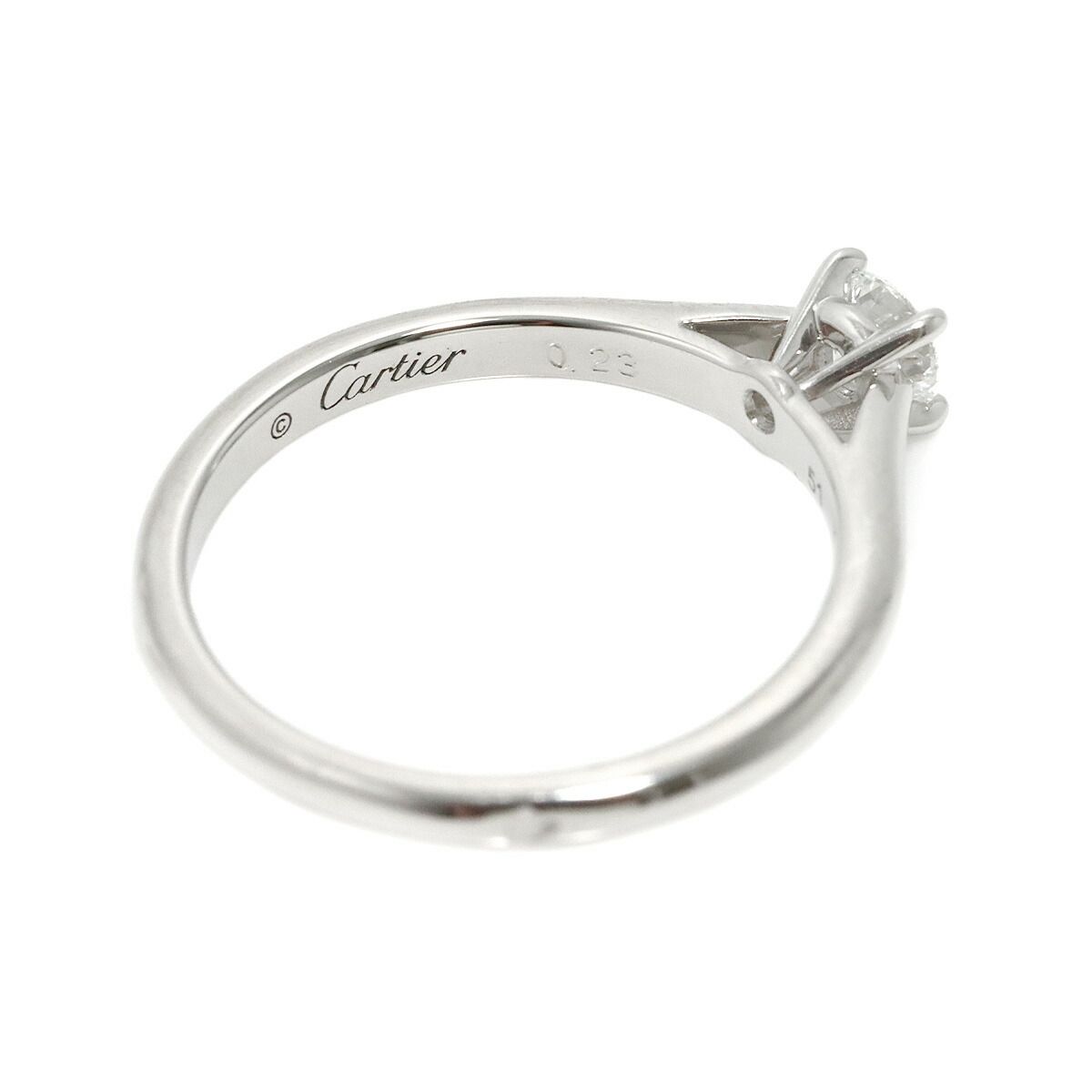 カルティエ Cartier 1895 ソリテール #46 リング ダイヤ 0.23ct D/VS1