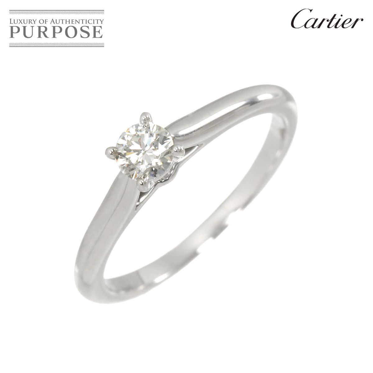 Cartier リング GIA証明書付き　1895 ソリテール カルティエ Cartier 1895 ソリテール #46 リング ダイヤ 0.23ct D/VS1