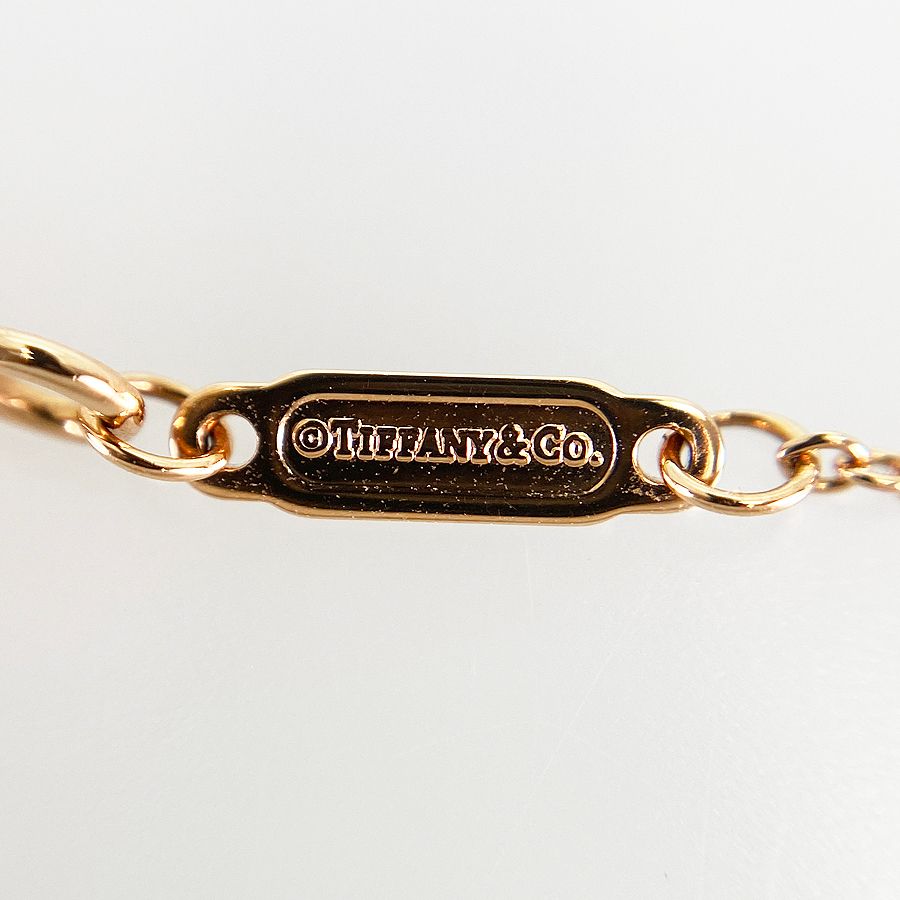 ティファニー TIFFANY&Co. ノット K18PG ダイヤモンド ネックレス ss