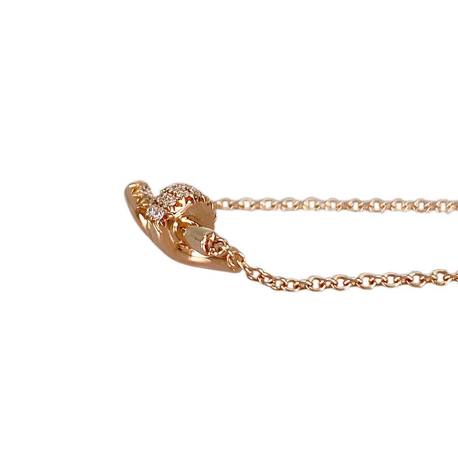 ティファニー TIFFANY&Co. ノット K18PG ダイヤモンド ネックレス ss