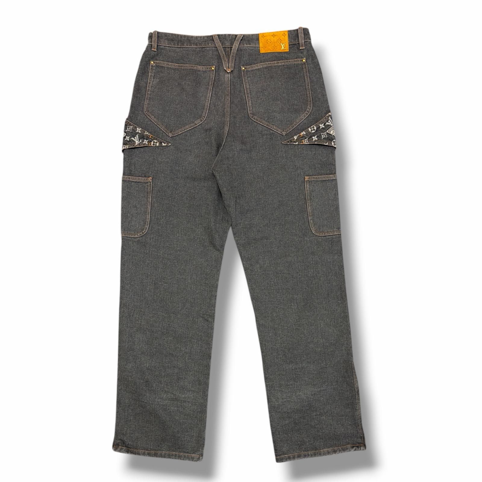 国内正規 LOUIS VUITTON 23AW monogram flower denim pants モノグラム