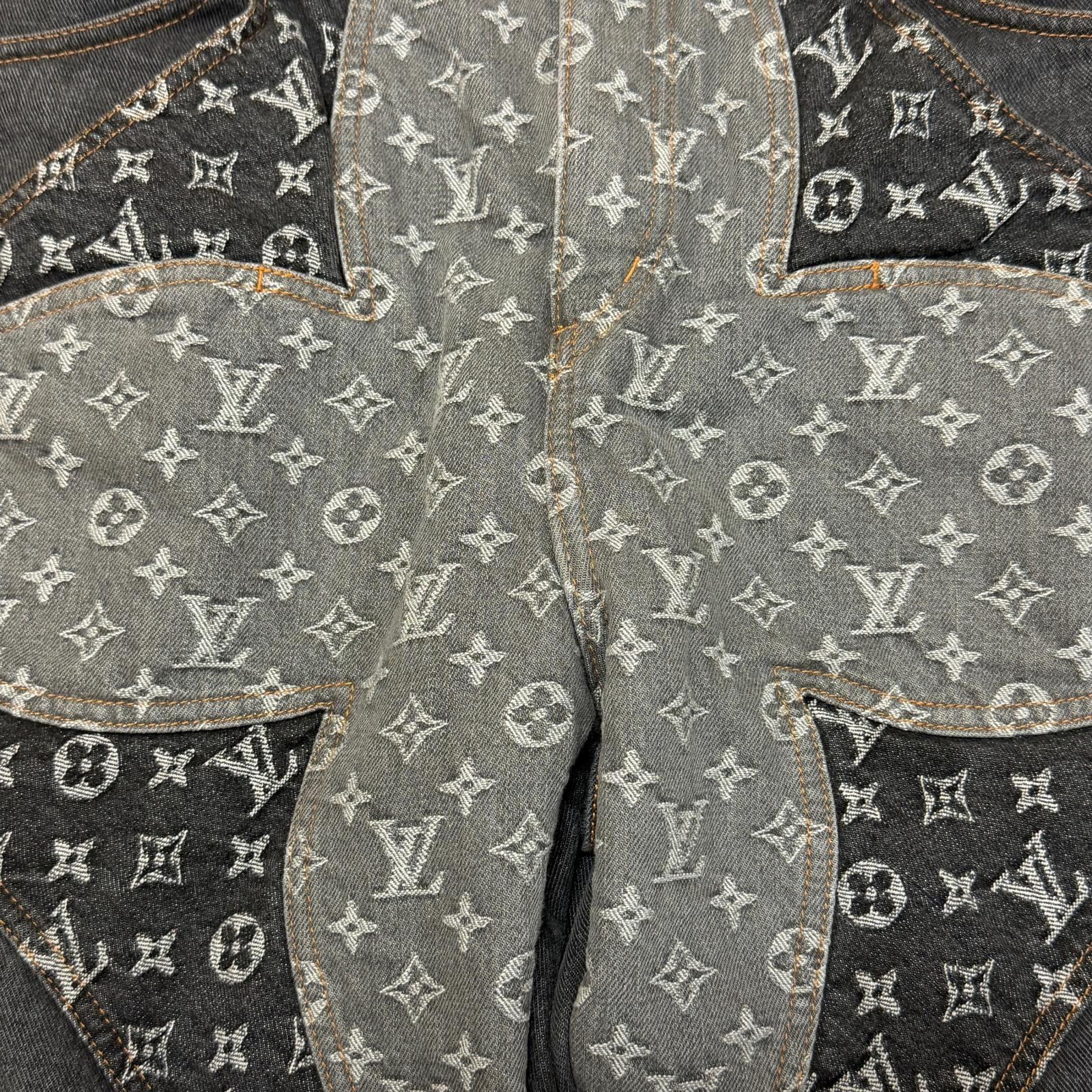 国内正規 LOUIS VUITTON 23AW monogram flower denim pants モノグラム