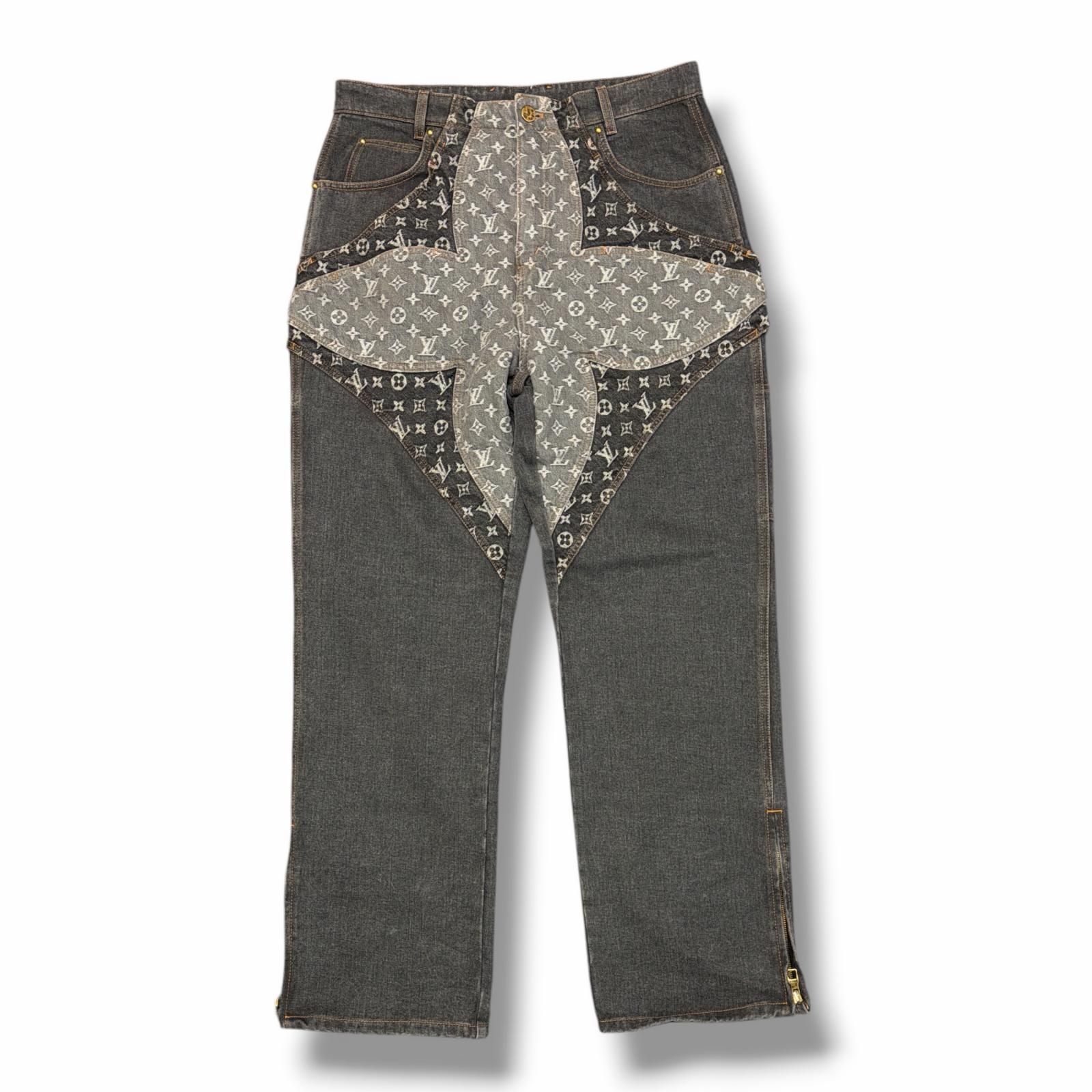 国内正規 LOUIS VUITTON 23AW monogram flower denim pants モノグラム