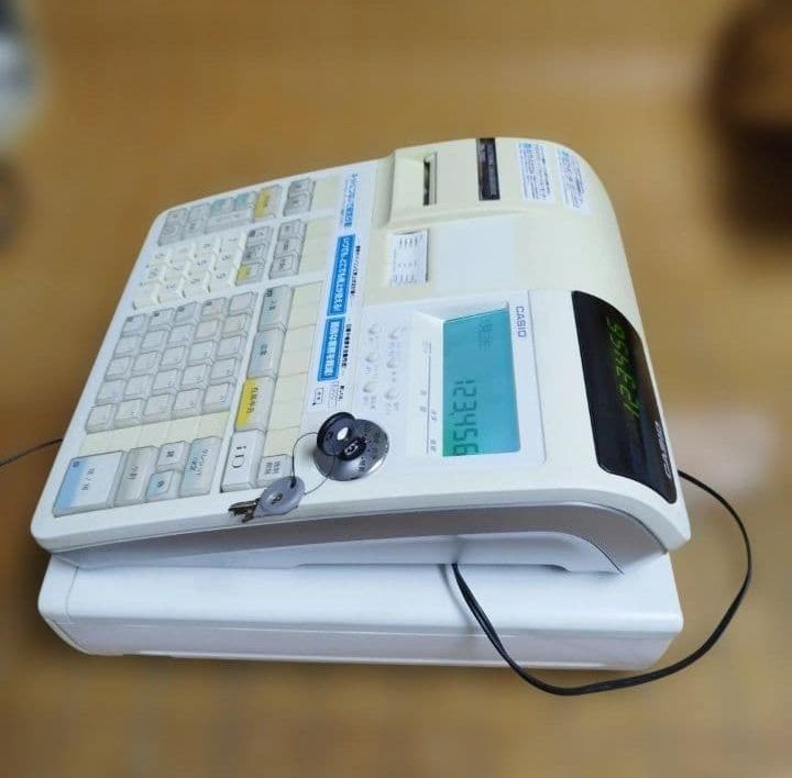 カシオ　レジスター　TE-2800 バーコードリーダー付き カシオレジスター TE-2800 フル設定無料25部門 060426 - メルカリ
