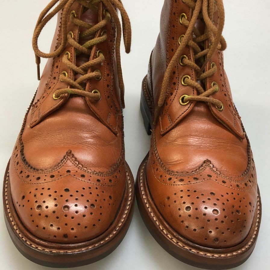 トリッカーズ モールトン 7309  ウィングチップ  メンズ サイズ 6.5 ブラウン Tricker`s ブーツ 約25.0cm【LA】【中古】 トリッカーズ モールトン 7309 ウィングチップ メンズ サイズ 6.5