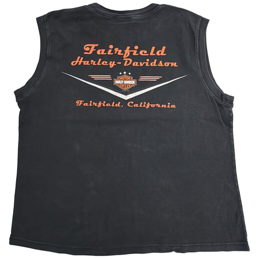 00年代 HARLEY DAVIDSON ハーレーダビッドソン ノースリーブTシャツ 