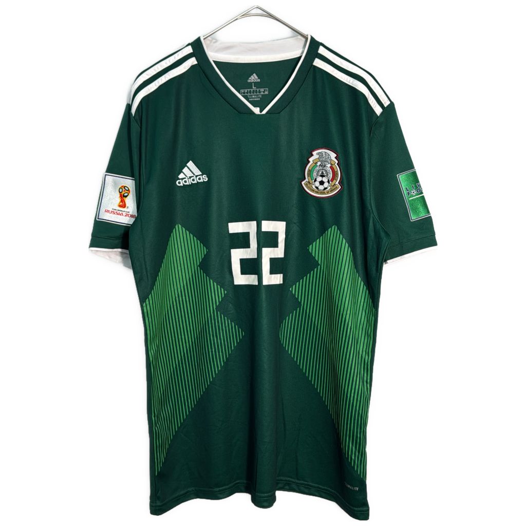 adidas アディダス サッカー メキシコ代表 ユニフォーム プロチーム グリーン(メンズ L)中古 古着 Y4126