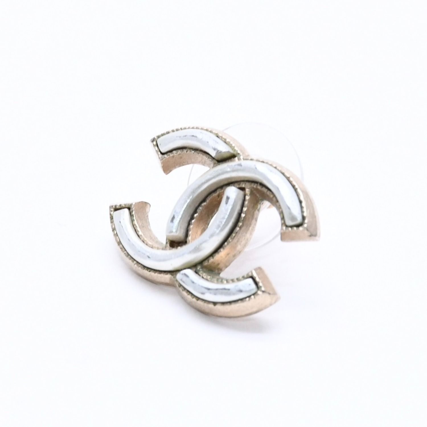 ■ 48524★年 B16-C CHANEL シャネル ココマークピアス 片耳* CHANEL シャネル ココマーク ピアス 重量約3.05g A14B刻印 メタル