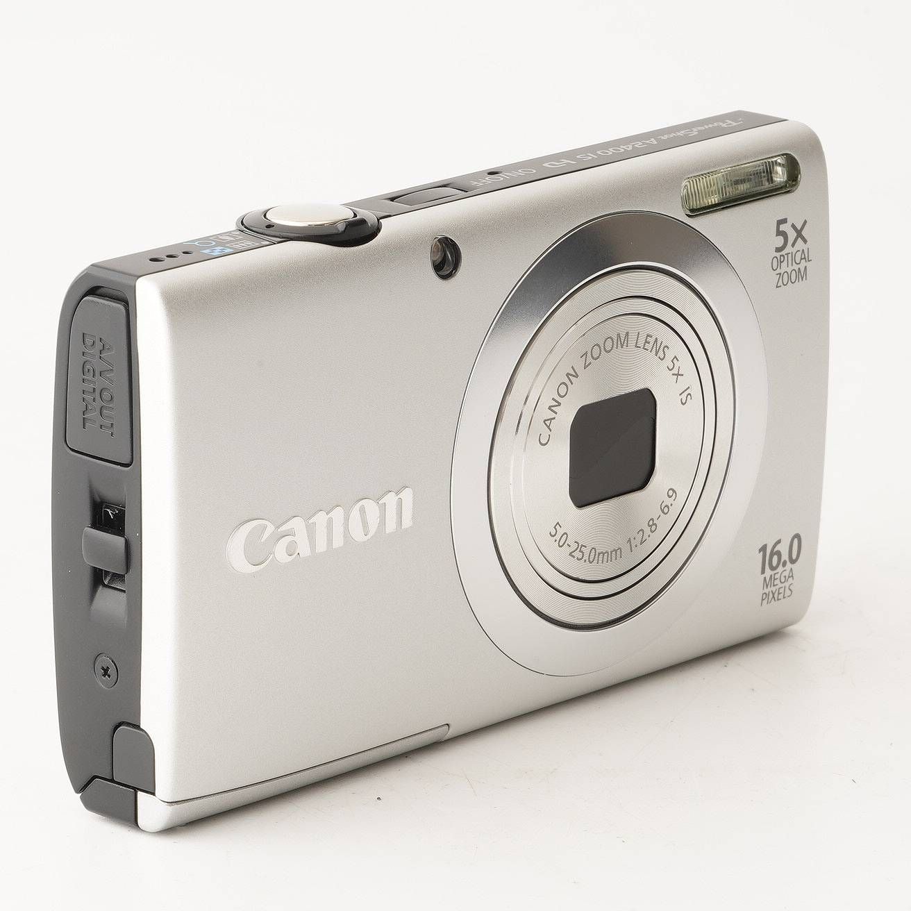 キヤノン Canon PowerShot A2400 IS シルバー 5x 光学ズーム