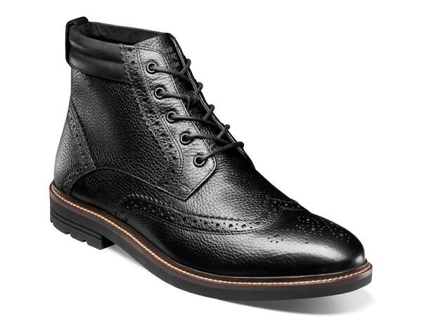 ノンブッシュ メンズ シューズ ブーツ・レインブーツ ウィングチップ ブーツ Nunn Bush Odell II Wingtip Boot Black ブラック