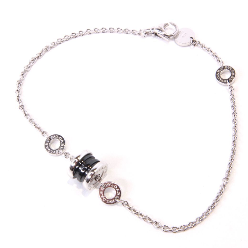★【BVLGARI】ブルガリ　SV925　セラミック　B-ZERO1セーブザチルドレンブレスレット　ブレスレット　18cm