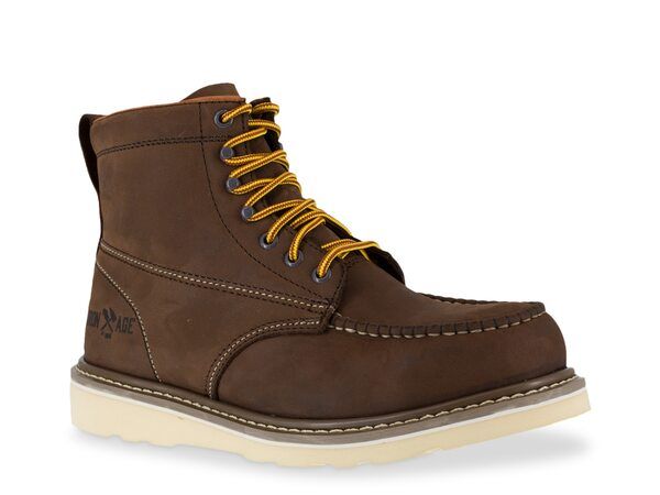 アイロンエイジ メンズ シューズ ブーツ・レインブーツ Tシャツ ブーツ Iron Age Reinforcer Short Steel Toe Work Boot Dark Brown ブラウン