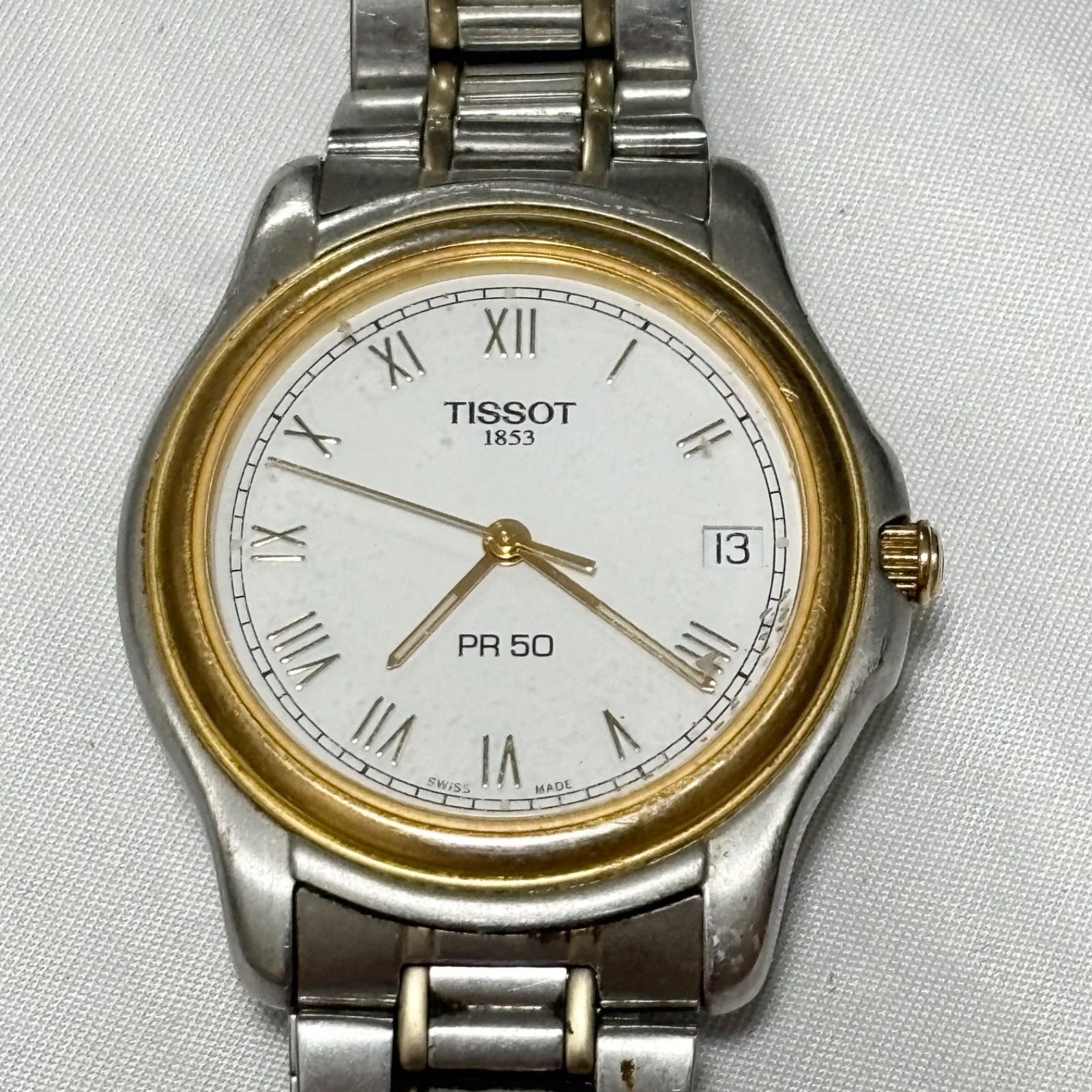 送料無料】TISSOT/ティソ/PR50/1853/ホワイト×シルバー/クォーツ腕時計 