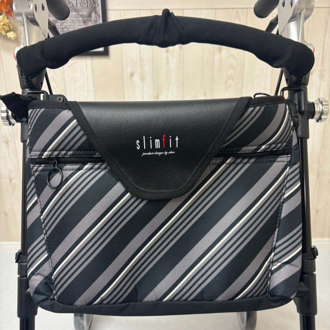 消毒済 中古 歩行器】すぐ使える歩行器 美品 スリムフィット 座面付き 