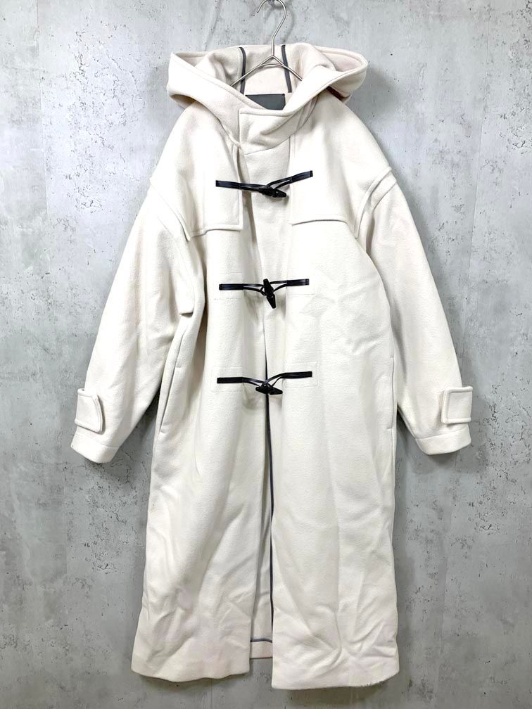 uncrave アンクレイヴ COUVIW0500 定価39600円 プルーフメルトン ダッフル コート size1/オフホワイト ◆■◎レディース