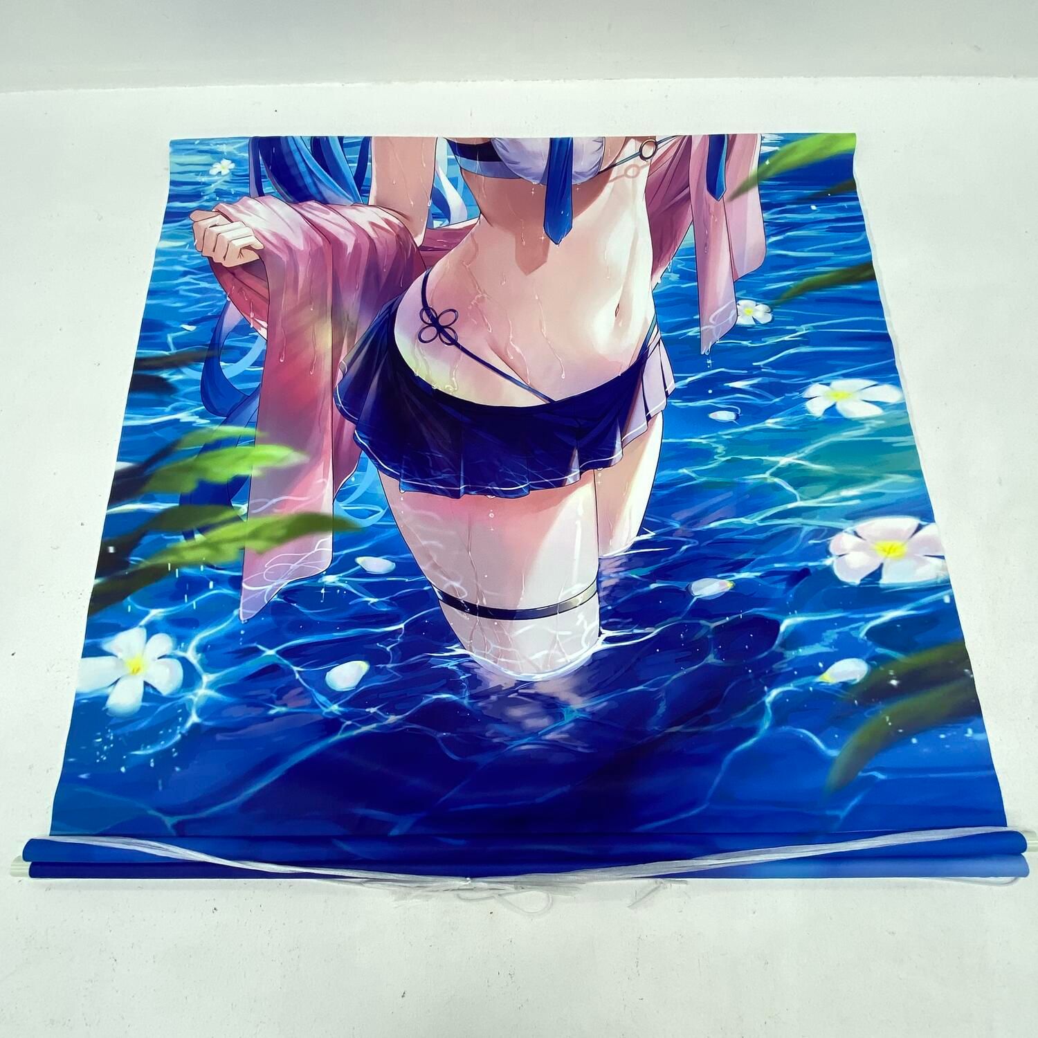 ☆加古川物流】中古 ホロライブ 雪花ラミィ 水着ver. 特大タペストリー 