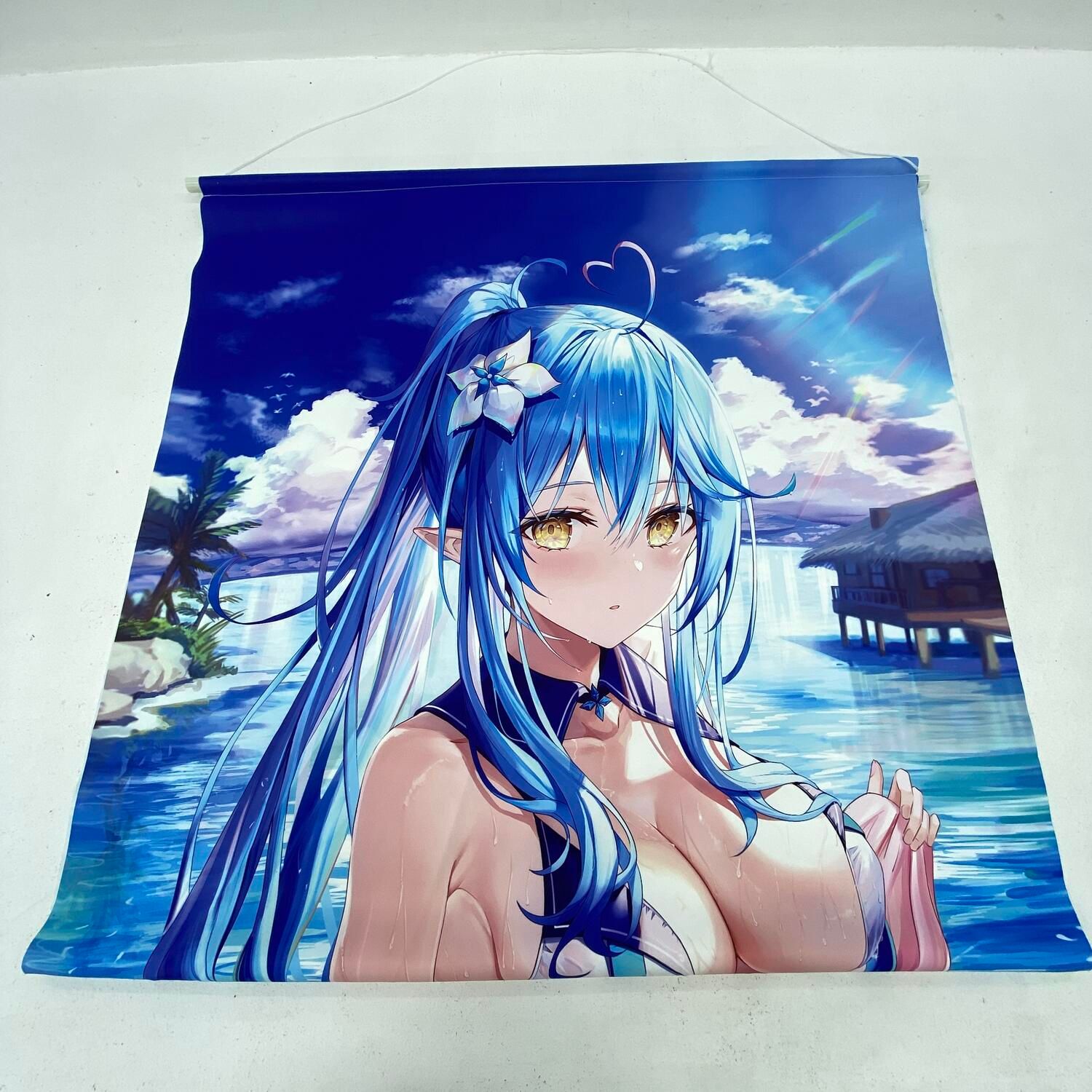 ☆加古川物流】中古 ホロライブ 雪花ラミィ 水着ver. 特大タペストリー 