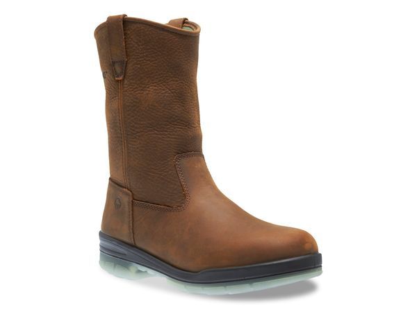 ウルヴァリン メンズ シューズ ブーツ・レインブーツ Wolverine Durashock Wellington Work Boot Dark Brown ブラウン