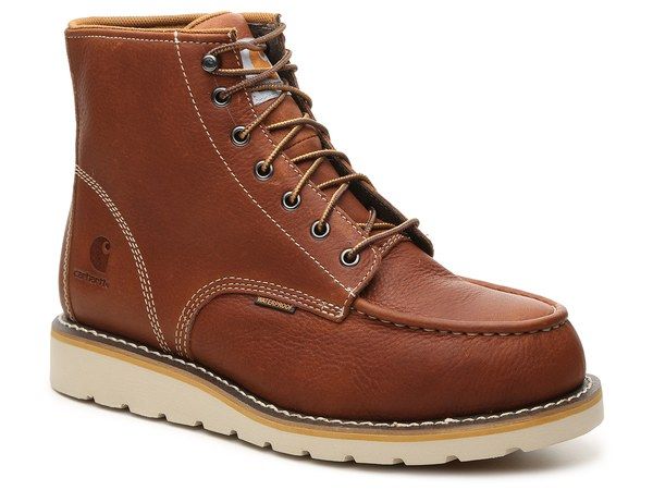 カーハート メンズ シューズ ブーツ・レインブーツ Carhartt 6Inch Wedge Work Boot Cognac