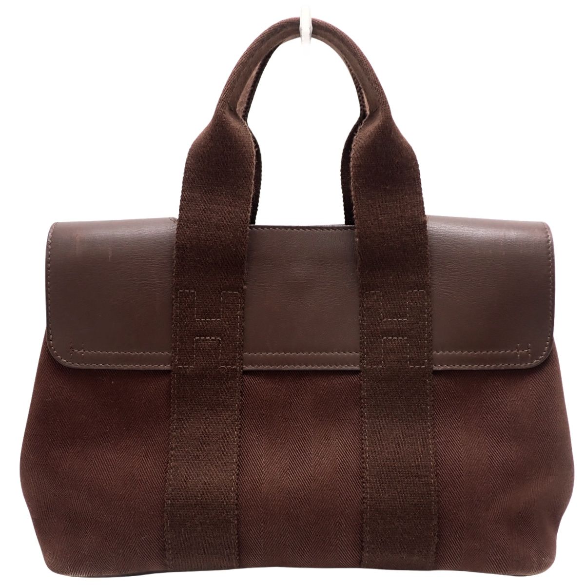 HERMES(エルメス) ヴァルパライソPM ブラウン茶 トワルシェブロン