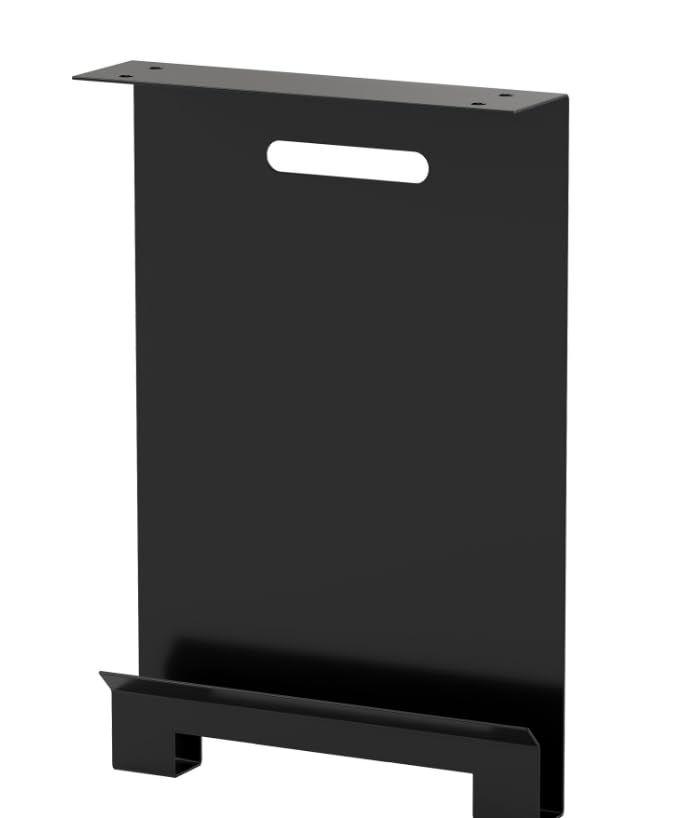 uyoyous デスクサイド 収納 iPad ノートパソコン 収納 スチール製 縦置き テーブル下収納ラック 1cmネジ4本付き 省スペース 卓上作業koe 55e5c340