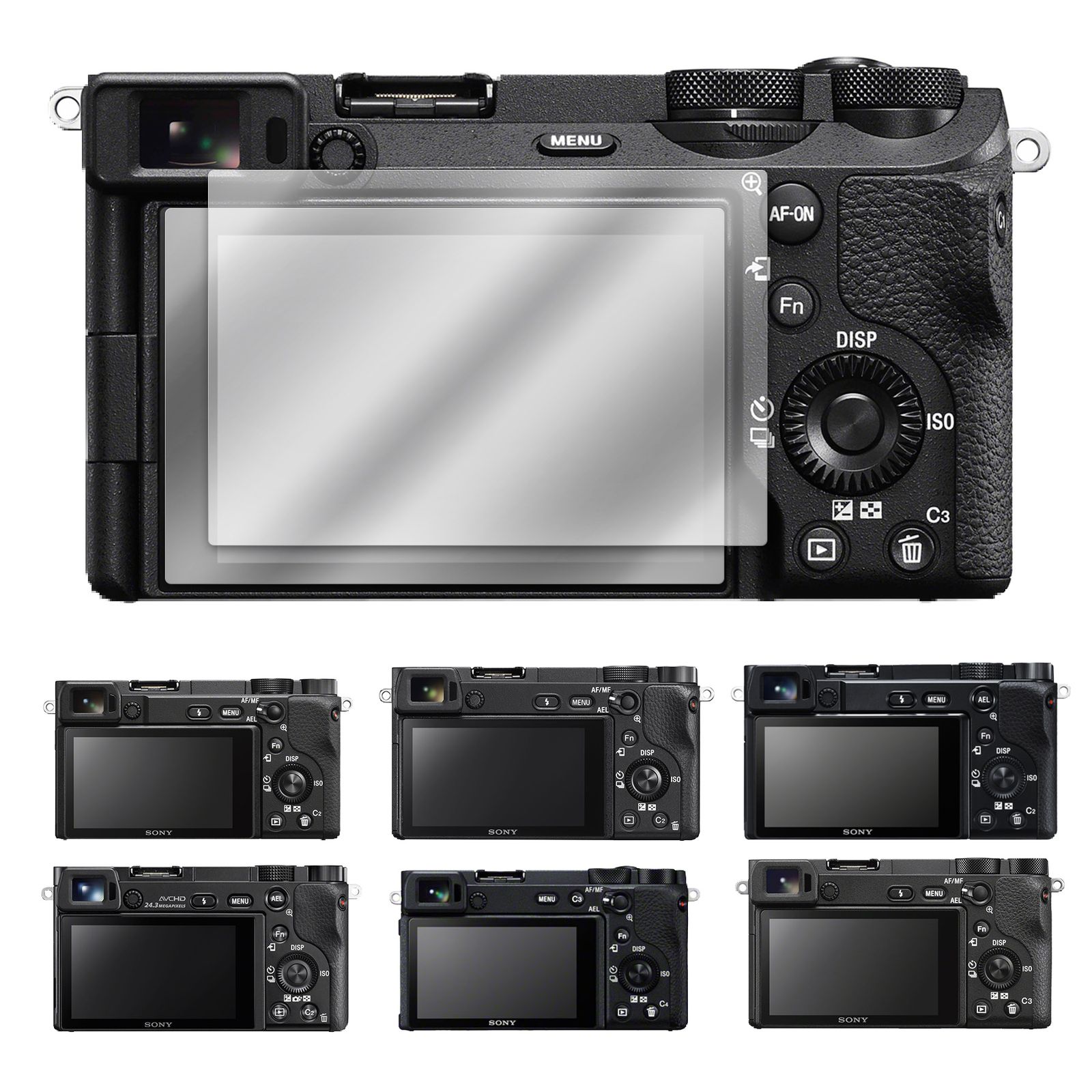 SONY ミラーレス APS-C 液晶 保護 フィルム 2枚セット マット 