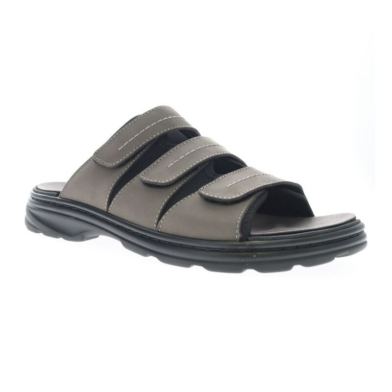 プロペット メンズ シューズ サンダル Propet Hatcher Menslide Sandals Dark Gray グレー