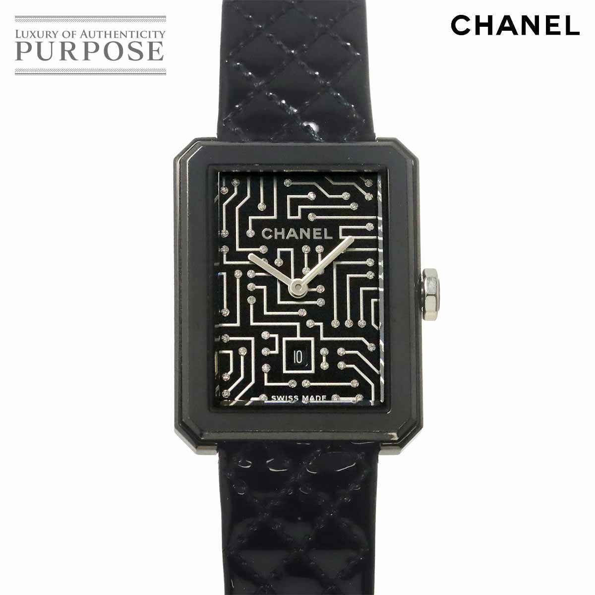 シャネル CHANEL ボーイフレンド サイバーデータ H7946 ボーイズ 腕時計 ダイヤモンド デイト クォーツ Boy Friend 90324550