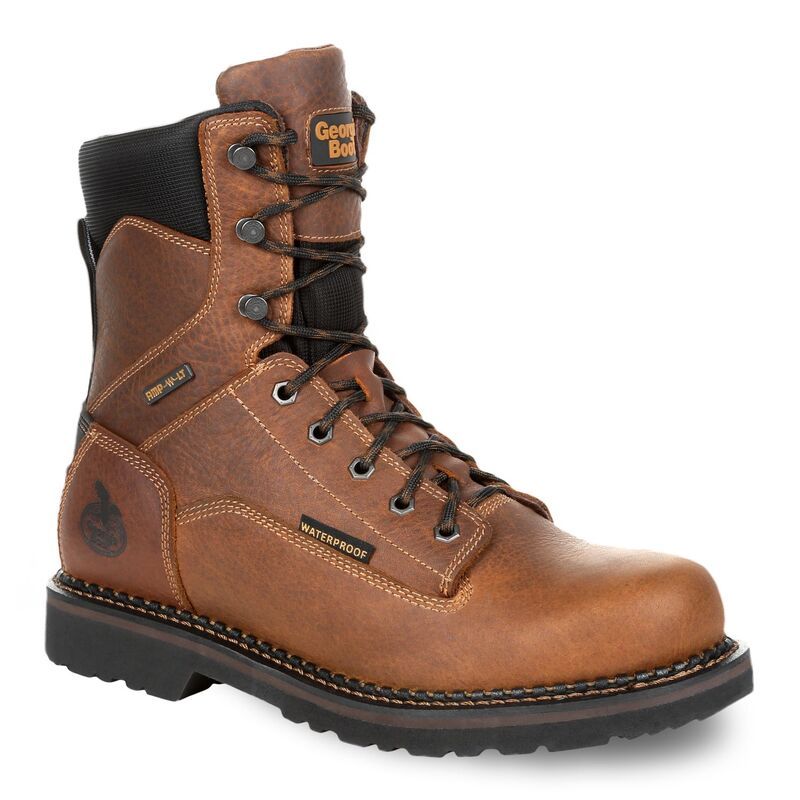 ジョージアブーツ メンズ シューズ ブーツ・レインブーツ Georgia Boots Georgiant Revamp Mens 8Inch Waterproof Work Boots Brown ブ