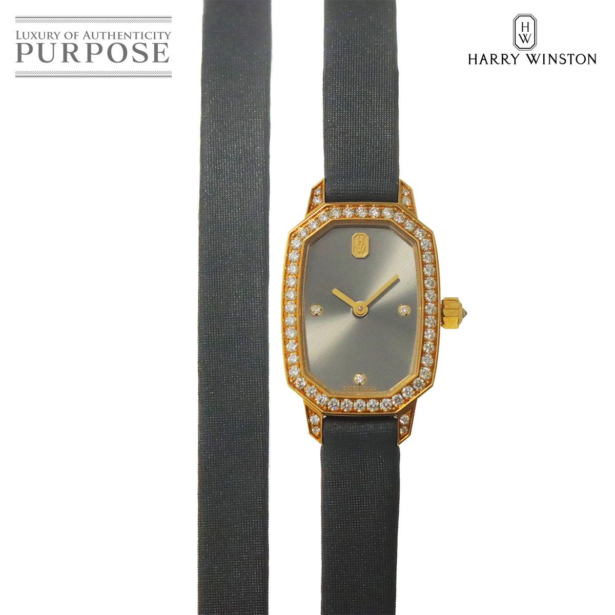 ハリーウィンストン HARRY WINSTON エメラルド EMEQHM18YY001 レディース 腕時計 3P ダイヤ ベゼル K18YG クォーツ Emerald 90330575 359,100円