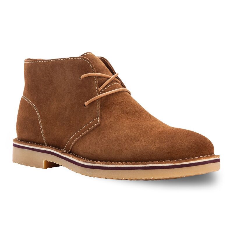 プロペット メンズ シューズ ブーツ・レインブーツ スエード Propet Findley Mensuede Chukka Boots Brown ブラウン