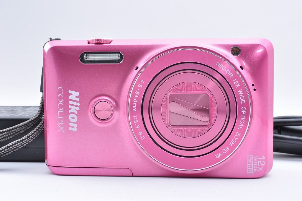 【2ヶ月保証付き】Nikon COOLPIX S6900 ピンク Wi-Fi 自撮り 動作品 充電器付＃1670