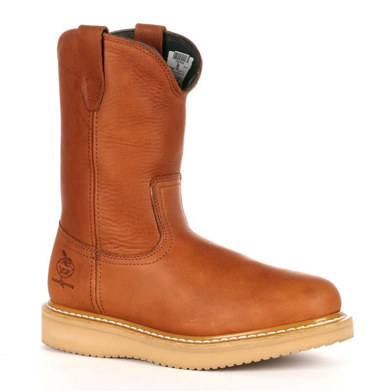 ジョージアブーツ メンズ シューズ ブーツ・レインブーツ Georgia Boots Farm Ranch Mens 10in Wellington Work Boots Barracuda Gold