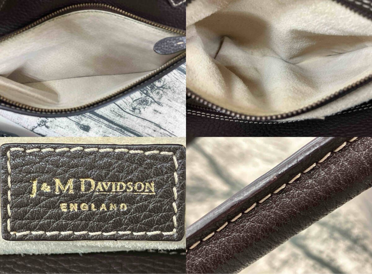 【J&M DAVIDSON】ジェイアンドエムデヴィッドソン/ボストンバッグ/ブラウン/レディース/カバン/中古 【J&M DAVIDSON】ジェイアンドエムデヴィッドソン/ボストンバッグ/ブラウン/レディース/カバン/中古