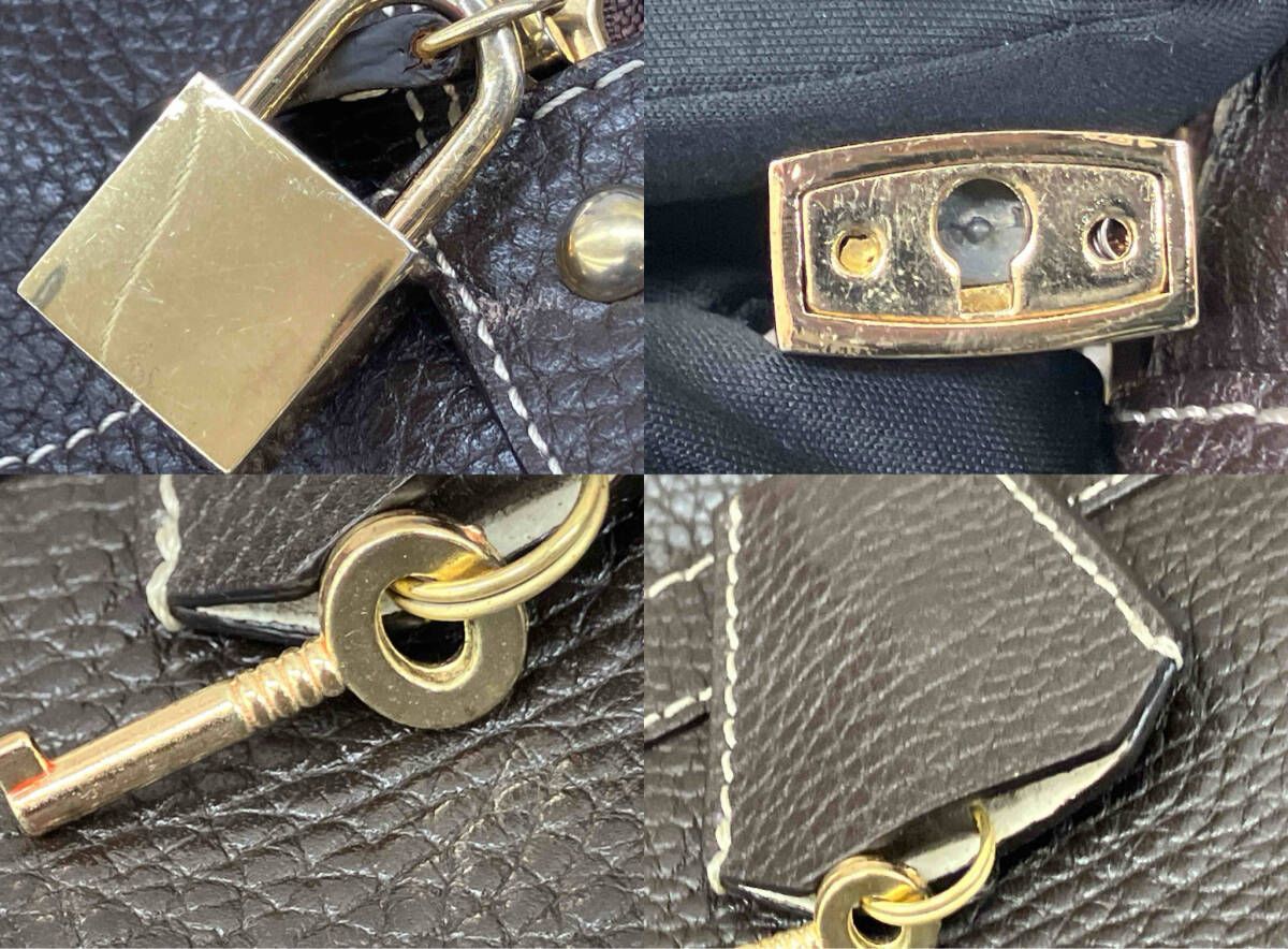 【J&M DAVIDSON】ジェイアンドエムデヴィッドソン/ボストンバッグ/ブラウン/レディース/カバン/中古 【J&M DAVIDSON】ジェイアンドエムデヴィッドソン/ボストンバッグ/ブラウン/レディース/カバン/中古