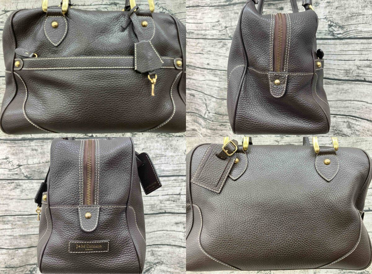 【J&M DAVIDSON】ジェイアンドエムデヴィッドソン/ボストンバッグ/ブラウン/レディース/カバン/中古 【J&M DAVIDSON】ジェイアンドエムデヴィッドソン/ボストンバッグ/ブラウン/レディース/カバン/中古