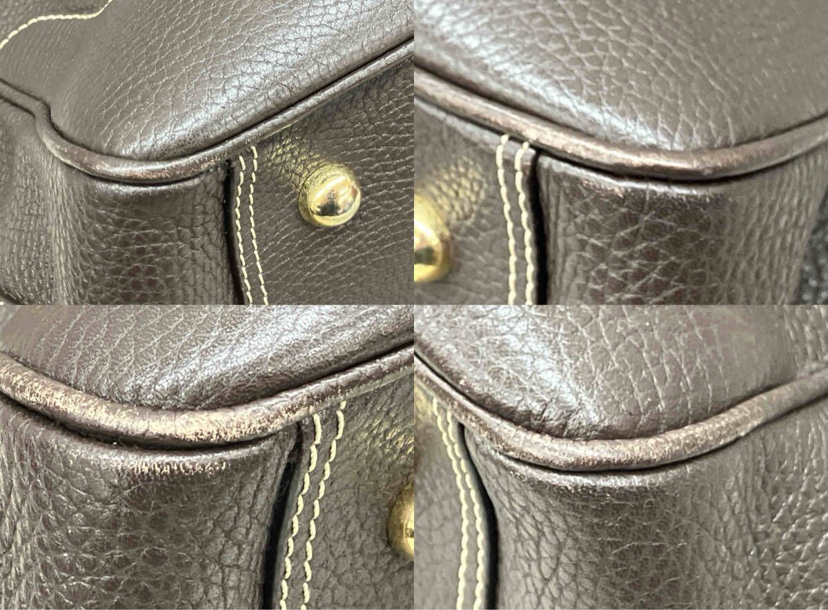 【J&M DAVIDSON】ジェイアンドエムデヴィッドソン/ボストンバッグ/ブラウン/レディース/カバン/中古 【J&M DAVIDSON】ジェイアンドエムデヴィッドソン/ボストンバッグ/ブラウン/レディース/カバン/中古
