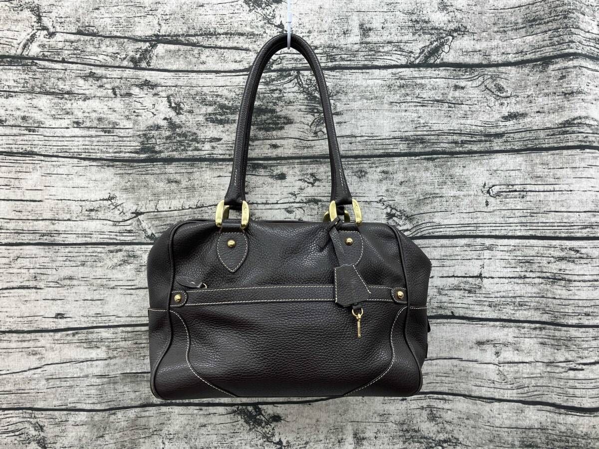 【J&M DAVIDSON】ジェイアンドエムデヴィッドソン/ボストンバッグ/ブラウン/レディース/カバン/中古