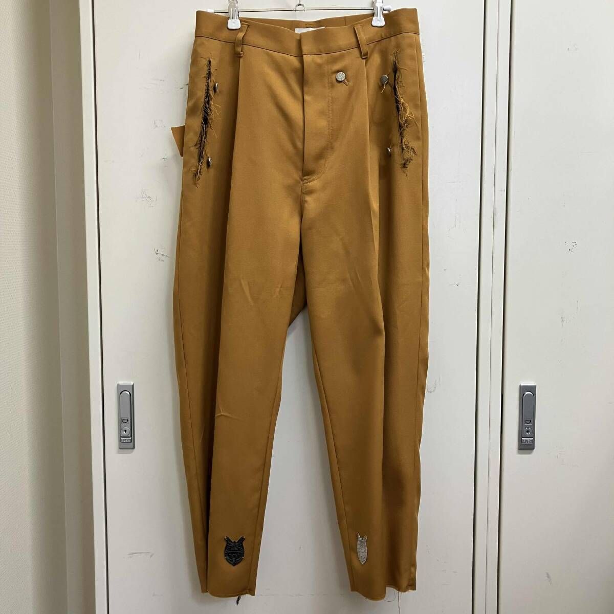 19SS BED J.W.FORD レイヤードパンツ サイズ0 イエローオーカー ベッドフォード