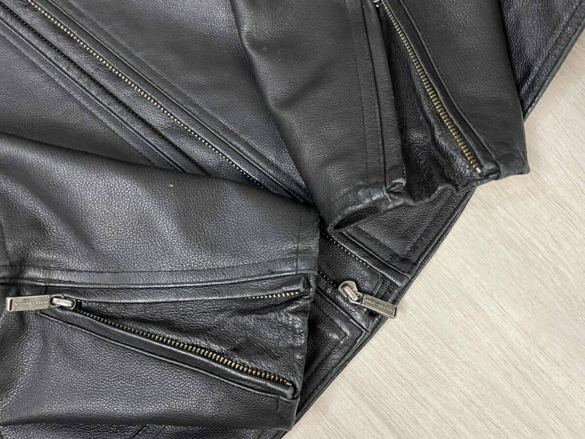 HARLEY-DAVIDSON RIDING GEAR 本革 レザー シングル ライダース
