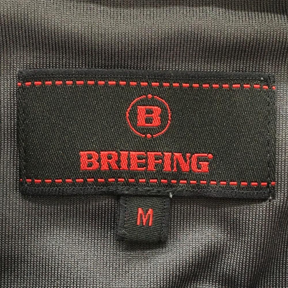 超美品】ブリーフィング 半袖ハイネックシャツ グレー ストレッチ