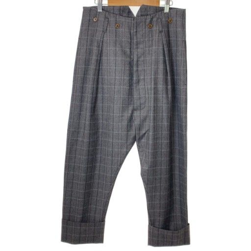 【中古】　Vivienne Westwood　スラックス　チェック　ジップフライ　古着　/4304