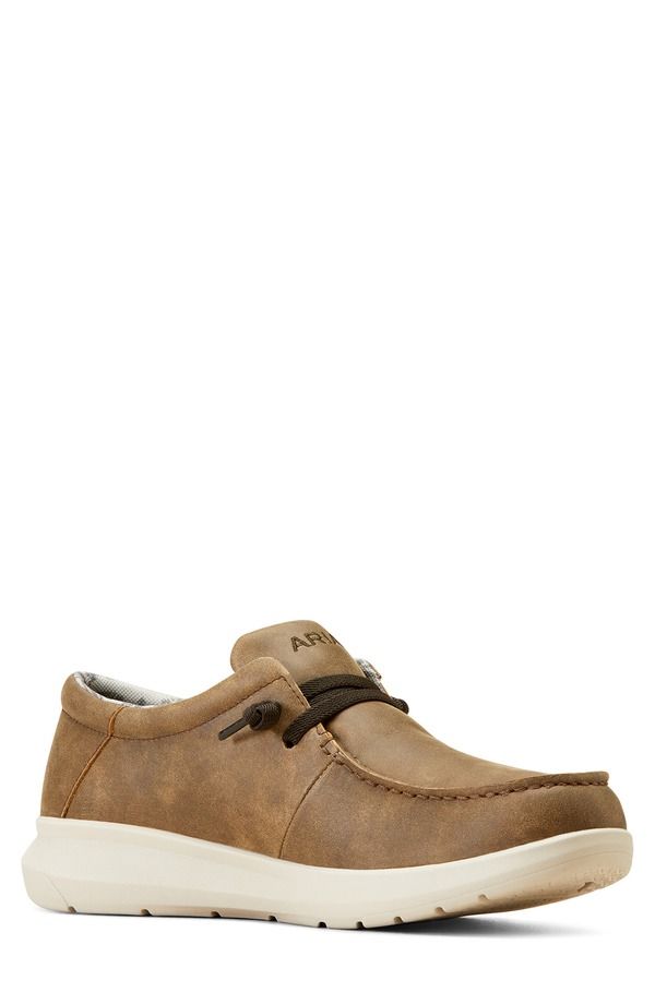 アリアト メンズ シューズ ブーツ・レインブーツ Ariat Hilo Moc Toe SlipOn Brown Bomber ブラウン