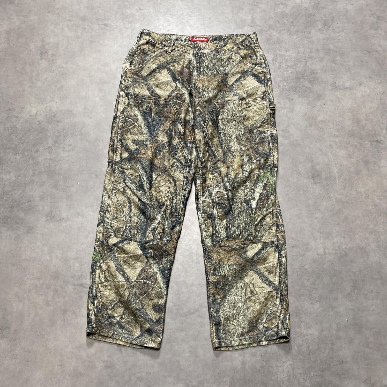 GQ6008◇Supreme : Moleskin Double Knee Painter Pant◇32◇迷彩 シュプリーム モールスキン ダブルニー ペインターパンツ リアルツリー