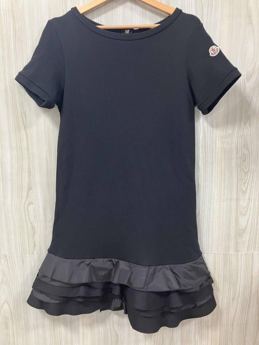 MONCLER/モンクレール/半袖ワンピース/ABITO/裏起毛/ブラック/サイズS/420938555300 80261
