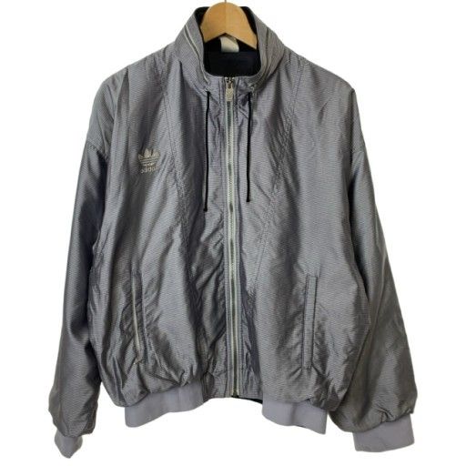 【中古】　adidas　ナイロンジャンパー　90s vintage　90年代　OLD　ハイネック　フルジップ　ワンポイント　デサント社　ADS-8070　日本製　スポーツ　古着　/5633 7,480円